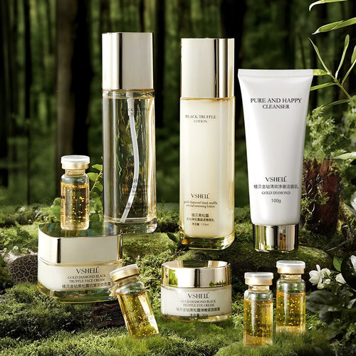 Conjunto de produtos para cuidados com a pele anti rugas