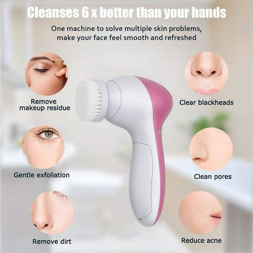 5-in-1 Deep Cleansing Facial Brush Set