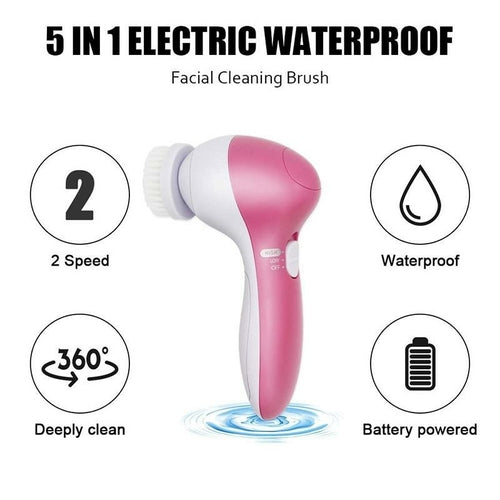 5-in-1 Deep Cleansing Facial Brush Set