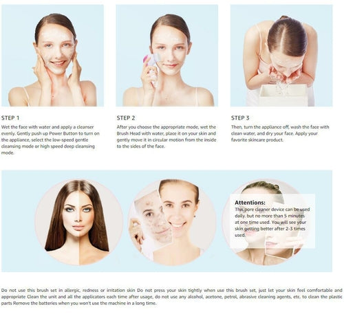 5-in-1 Deep Cleansing Facial Brush Set