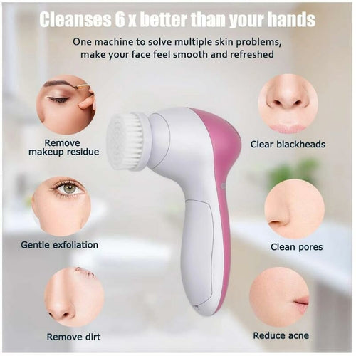 5-in-1 Deep Cleansing Facial Brush Set