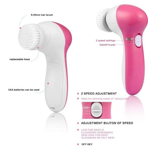5-in-1 Deep Cleansing Facial Brush Set